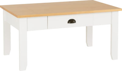 Ludlow Coffee Table White/Oak Lacquer - WH
