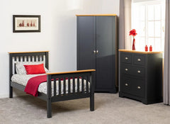 Monaco Bedframe Grey/Oak WS