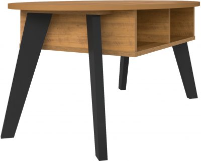 Naples Coffee Table Black/Pine Effect - WH