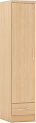 Nevada 1 Door 1 Drawer Wardrobe (Sonoma Oak Effect) WH