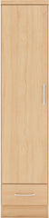 Nevada 1 Door 1 Drawer Wardrobe (Sonoma Oak Effect) WH