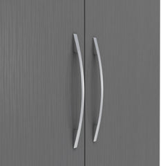 Nevada 2 Door 1 Drawer Wardrobe (3D Effect Grey) WH