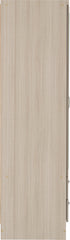 Nevada 3 Door 2 Drawer Mirrored Wardrobe (Oyster Gloss/Light Oak Effect Veneer) WH