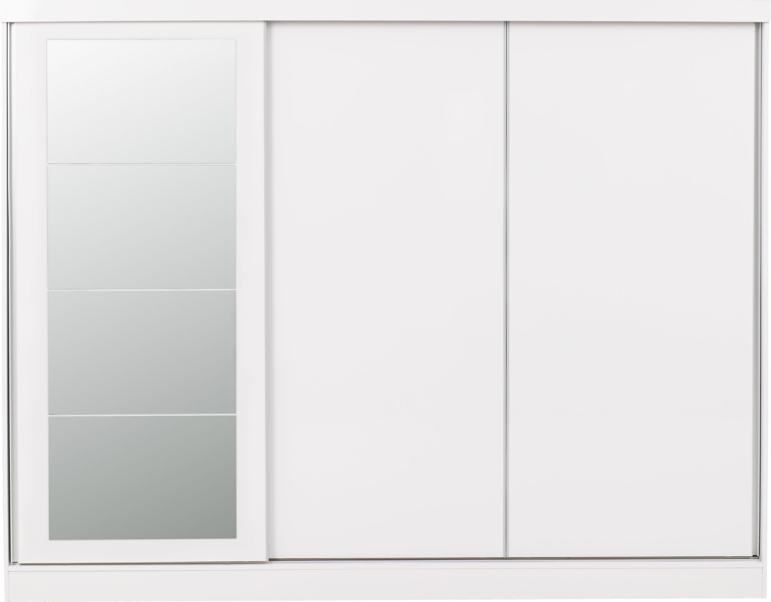 Nevada 3 Door Sliding Wardrobe (White Gloss) WH