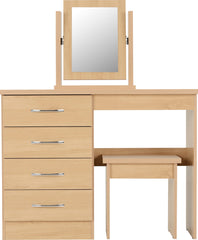 Nevada 4 Drawer Dressing Table Set (Sonoma Oak Effect) WH