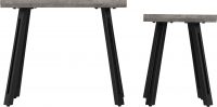 Quebec Wave Edge Nest of Tables - WH