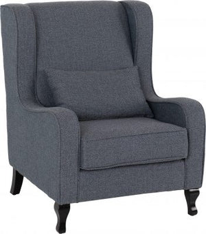 Sherbourne Fireside Chair Slate Blue Fabric