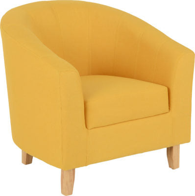 Tempo Tub Chair Mustard Fabric - WH