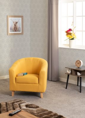 Tempo Tub Chair Mustard Fabric