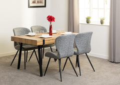 Treviso Dining Set with Quebec Chairs - WH
