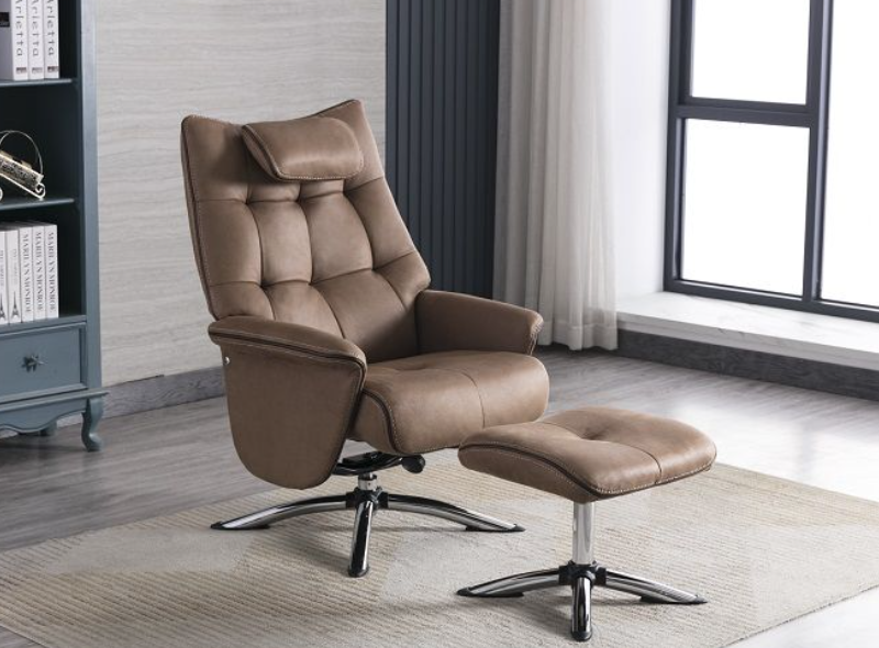 Orson Recliner Chair & Ottoman IM