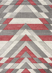 Asher Rug Grey-Red