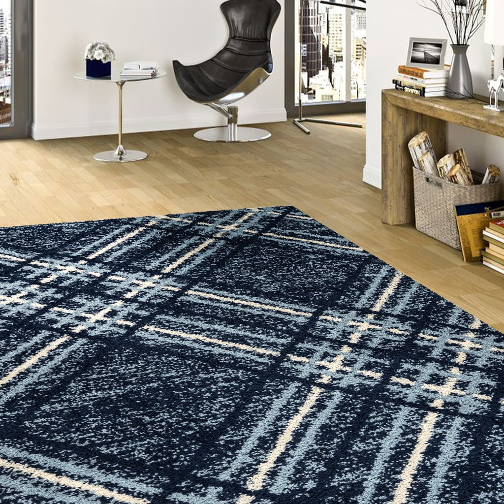 Blaze Rug - Navy Blue 02