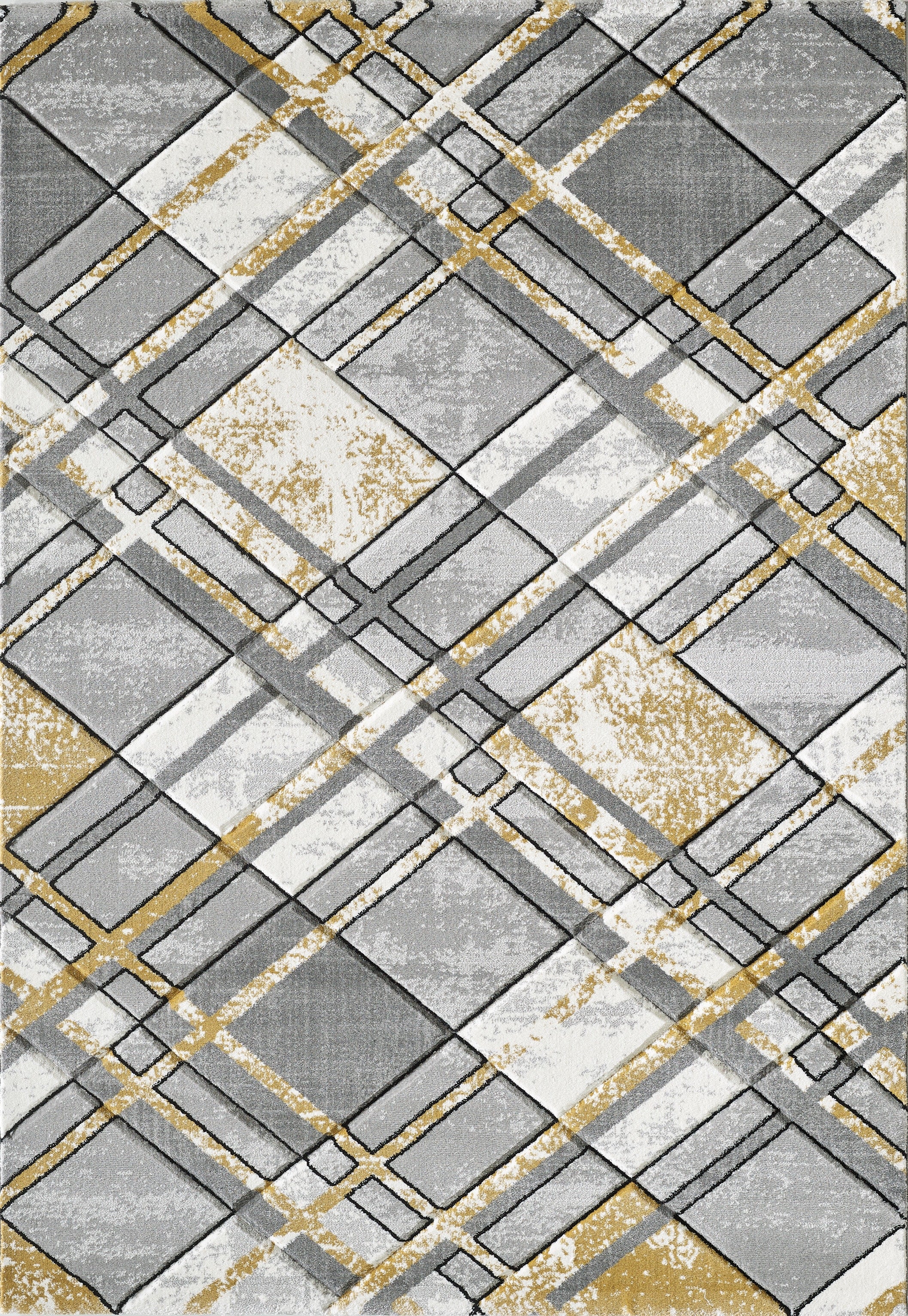 Accra Rug - Grey Gold