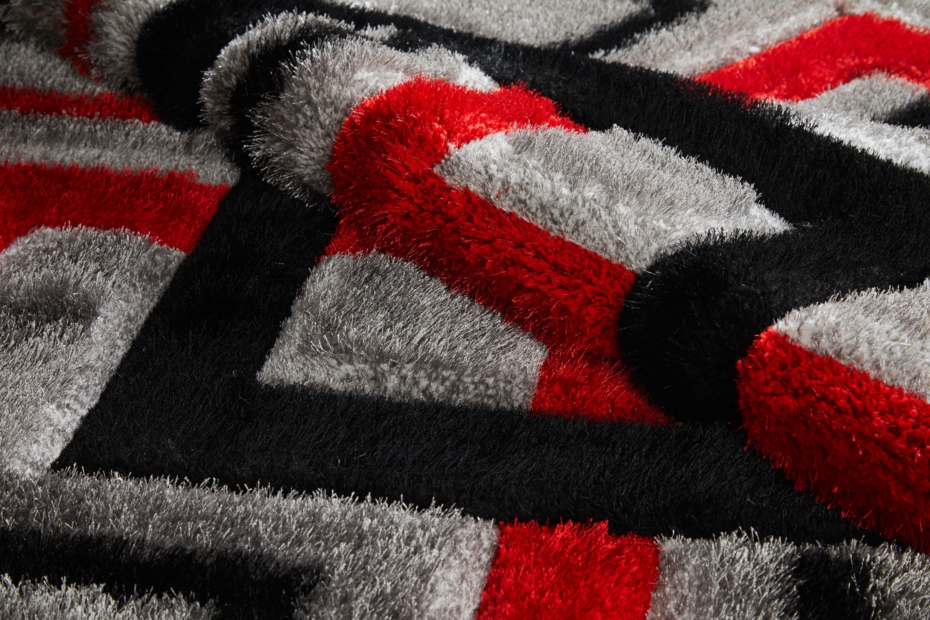 Mercury Rug - Grey Red