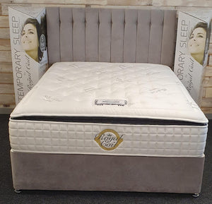 Button Top 27" Headboard & Base (4 Drawer or Jumbo Drawer)