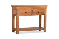 Delta Oak 2 Drawer Console