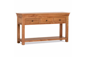 Delta Oak 3 Drawer Console
