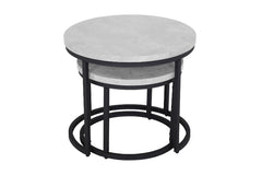 marble round nesting coffee table