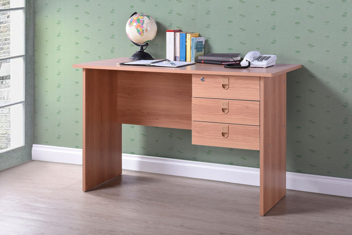 Oak Writing Desk with Drawers